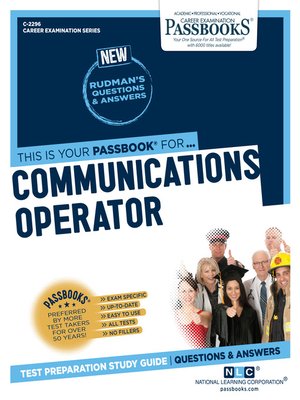 cover image of Communications Operator